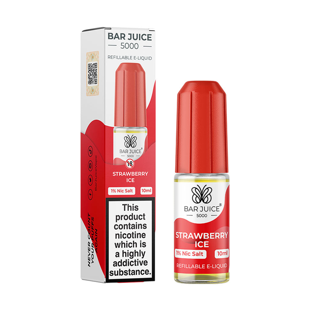 Bar Juice 5000 Salt Strawberry Ice 10ml - The Ace Of Vapez
