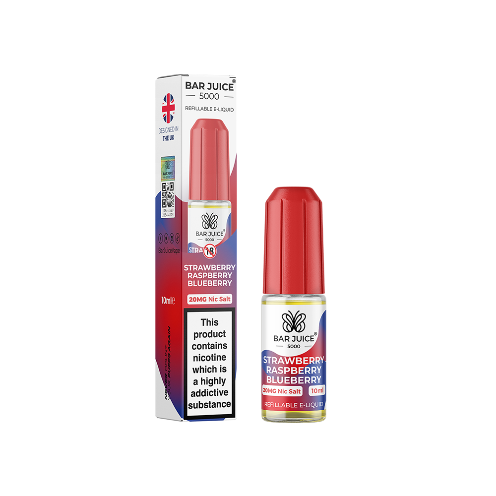 Bar Juice 5000 Strawberry Raspberry Blueberry 10ml Nic Salts | The Ace of Vapez