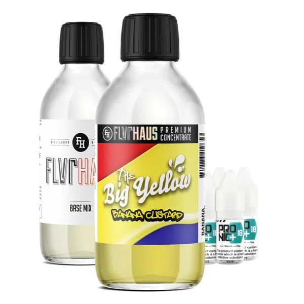 FLVRHAUS Bottle Shot Bundle - The Big Yellow Banana - 250ml - The Ace Of Vapez
