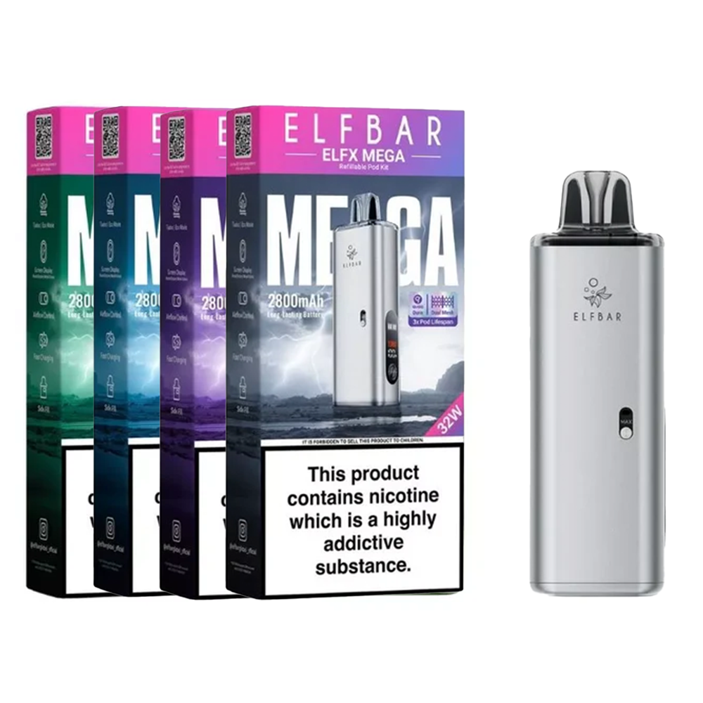 Elf Bar ELFX Mega Pod Vape Kit at The Ace of Vapez The Ace Of Vapez Elf Bar ELFX Mega Pod Vape Kit at The Ace of Vapez The Ace Of Vapez