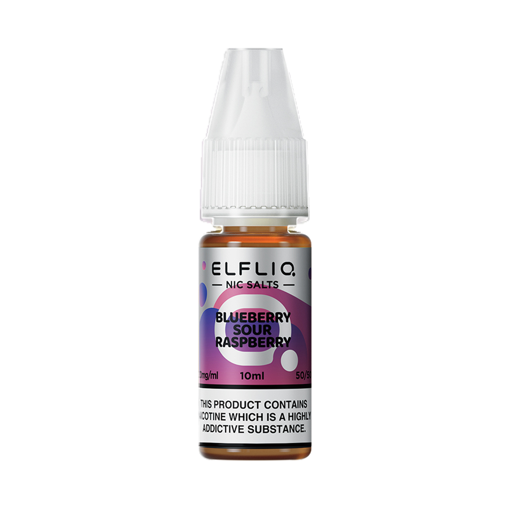 Elf Bar Elfliq - Blueberry Sour Raspberry 10ml Nic Salts - The Ace Of Vapez