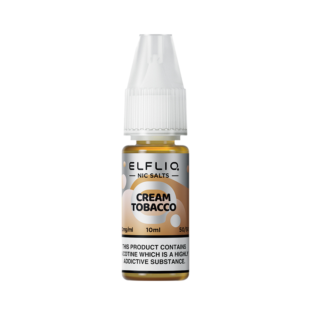 Elf Bar Elfliq - Cream Tobacco 10ml Nic Salts - The Ace Of Vapez