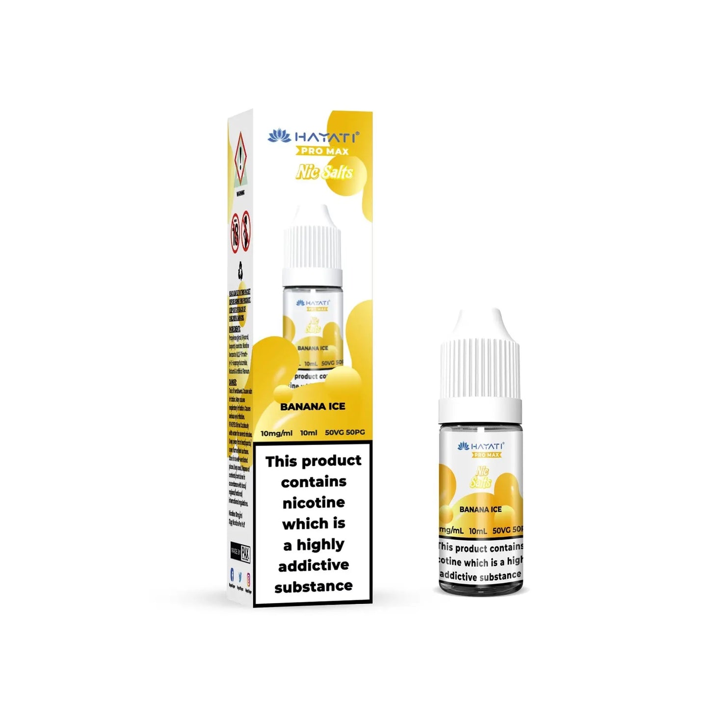 Hayati Pro Max Banana Ice Nic Salts 10ml | The Ace of Vapez