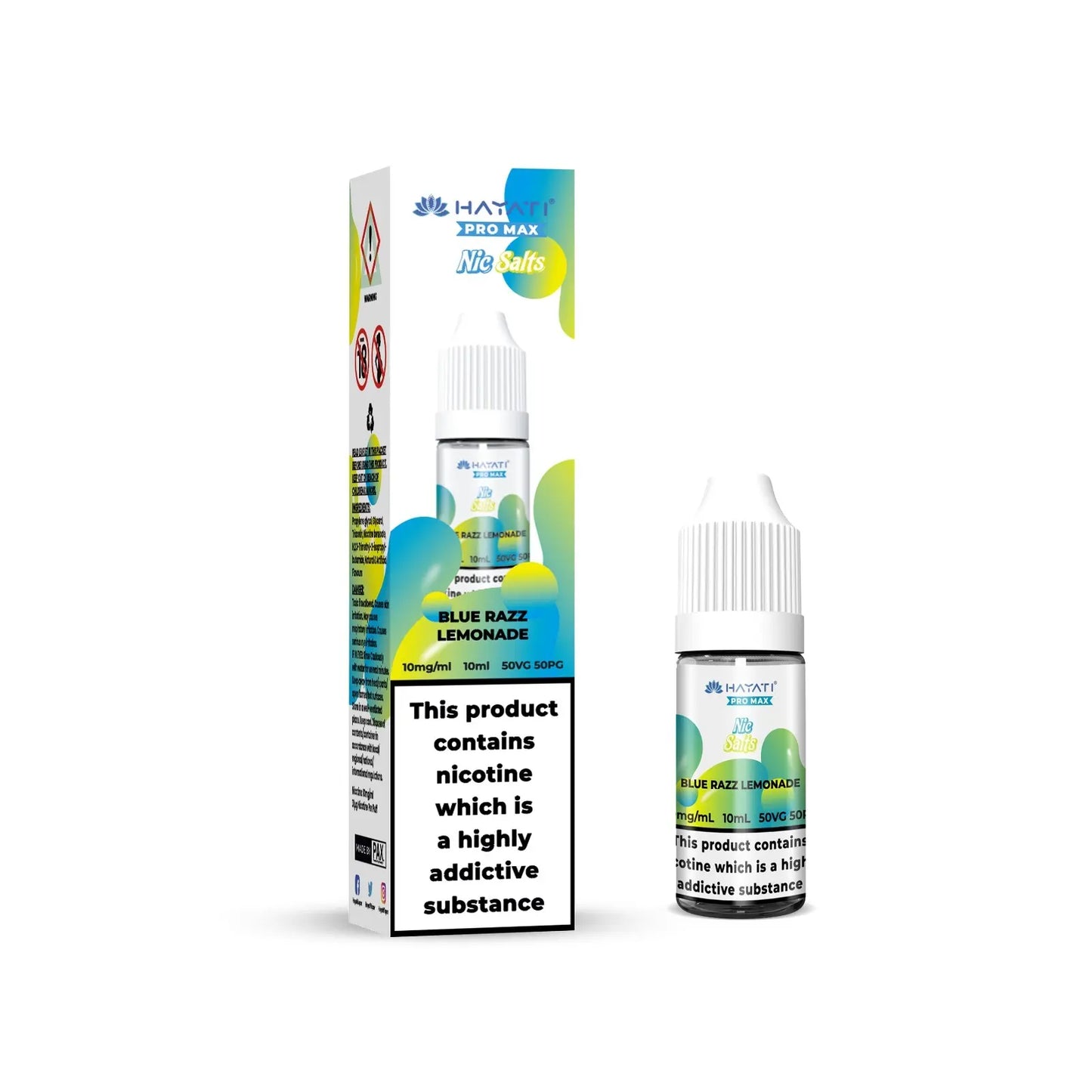 Hayati Pro Max Blue Razz Lemonade Nic Salts 10ml | The Ace of Vapez