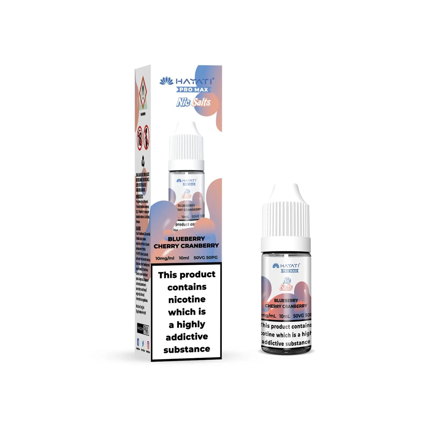 Hayati Pro Max Blueberry Cherry Cranberry Nic Salts 10ml | The Ace of Vapez