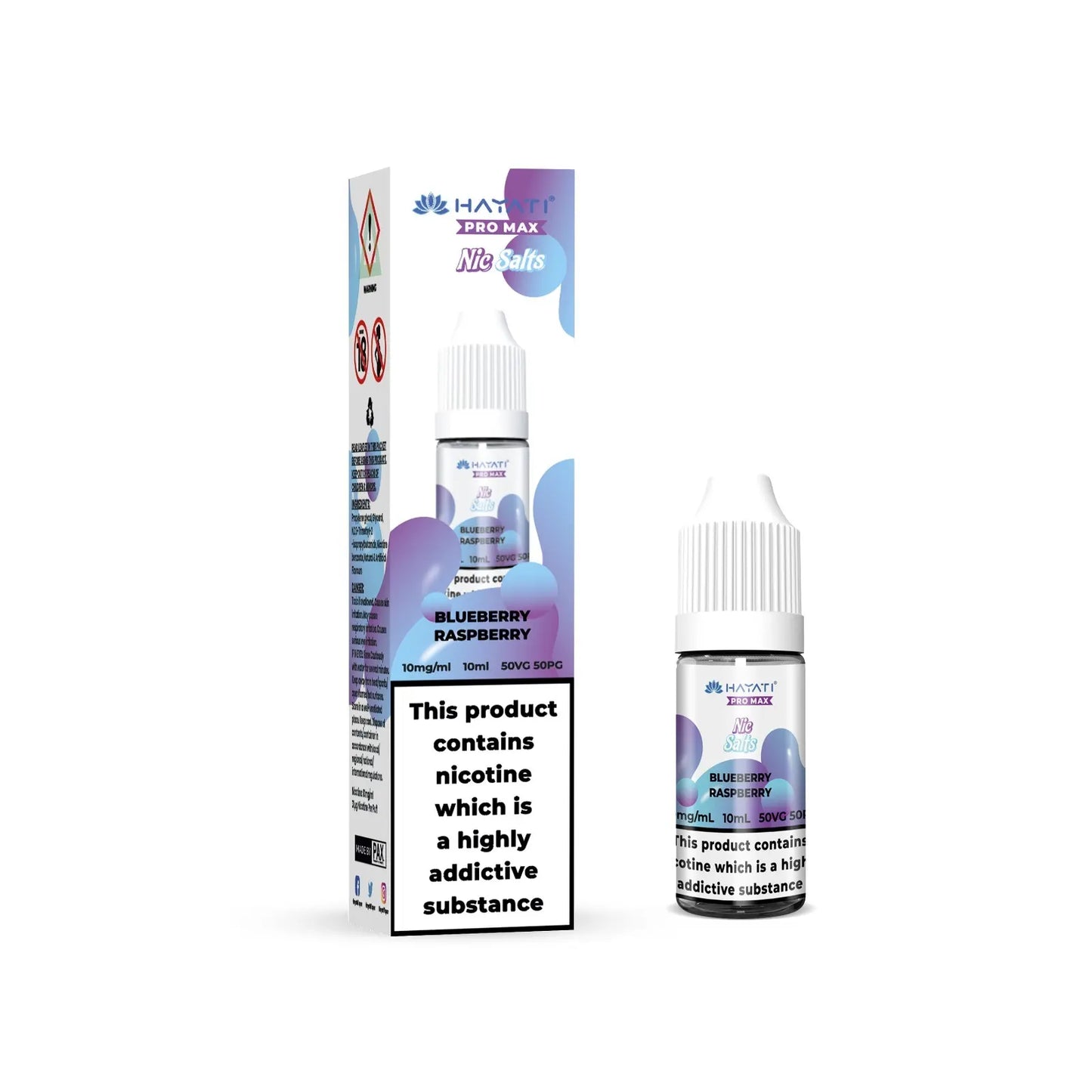 Hayati Pro Max Blueberry Raspberry Nic Salts 10ml | The Ace of Vapez