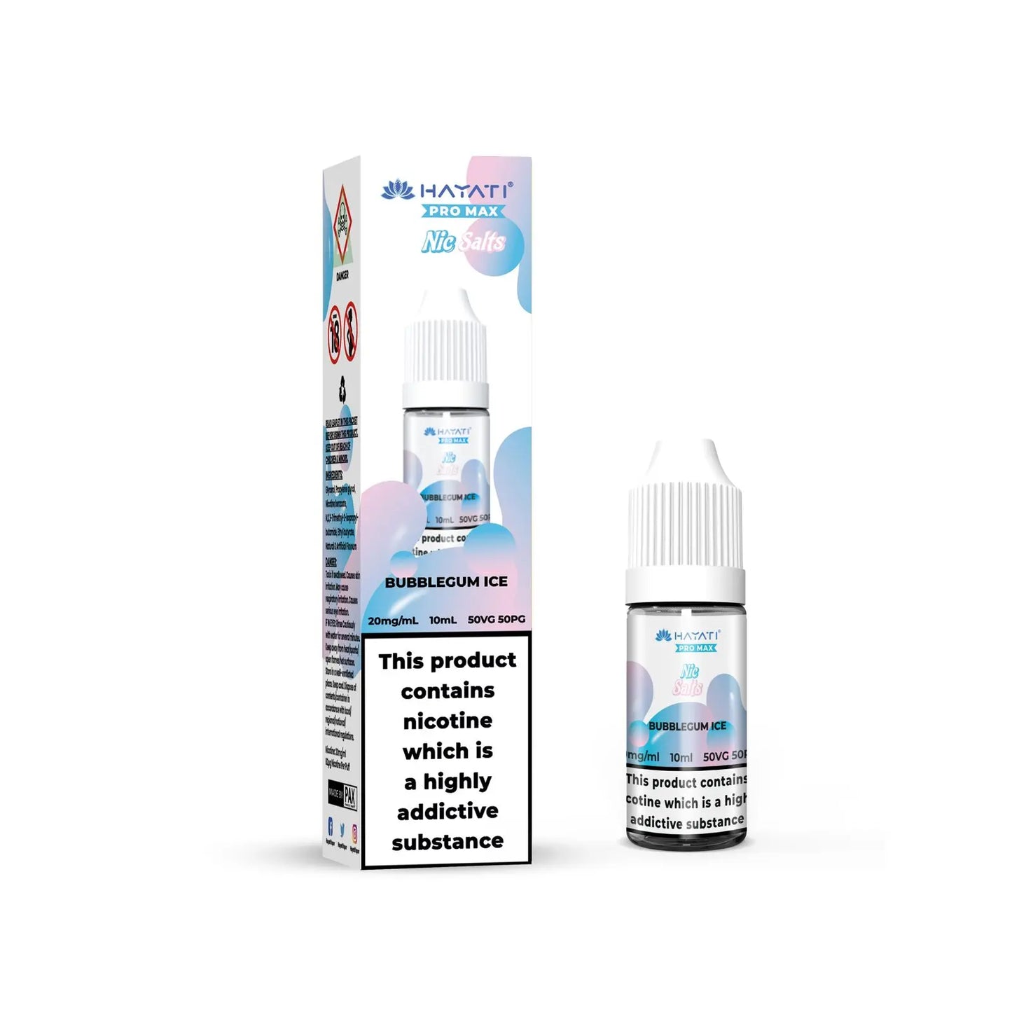 Hayati Pro Max Bubblegum Ice Nic Salts 10ml | The Ace of Vapez