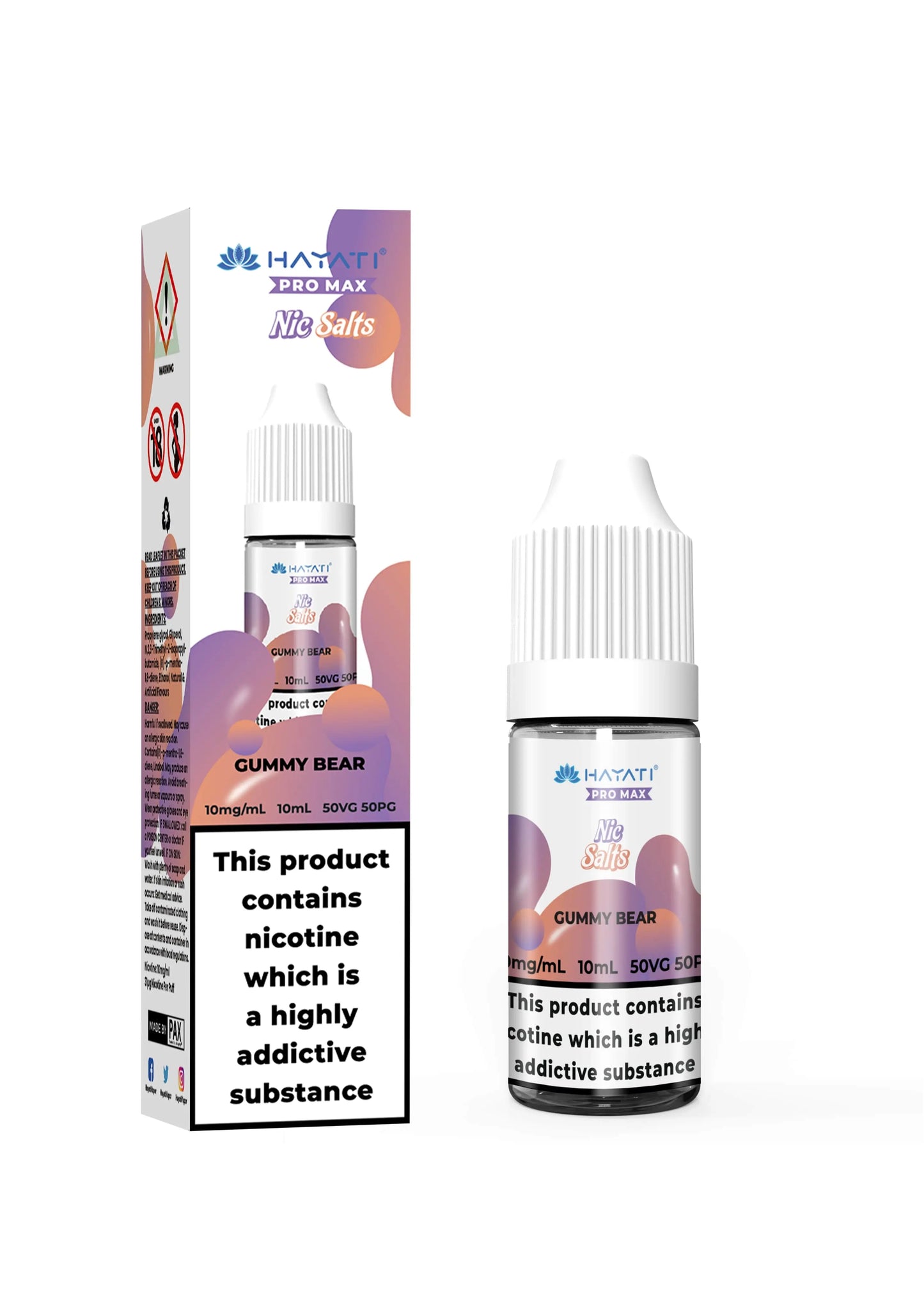 Hayati Pro Max Gummy Bear Nic Salts 10ml | The Ace of Vapez