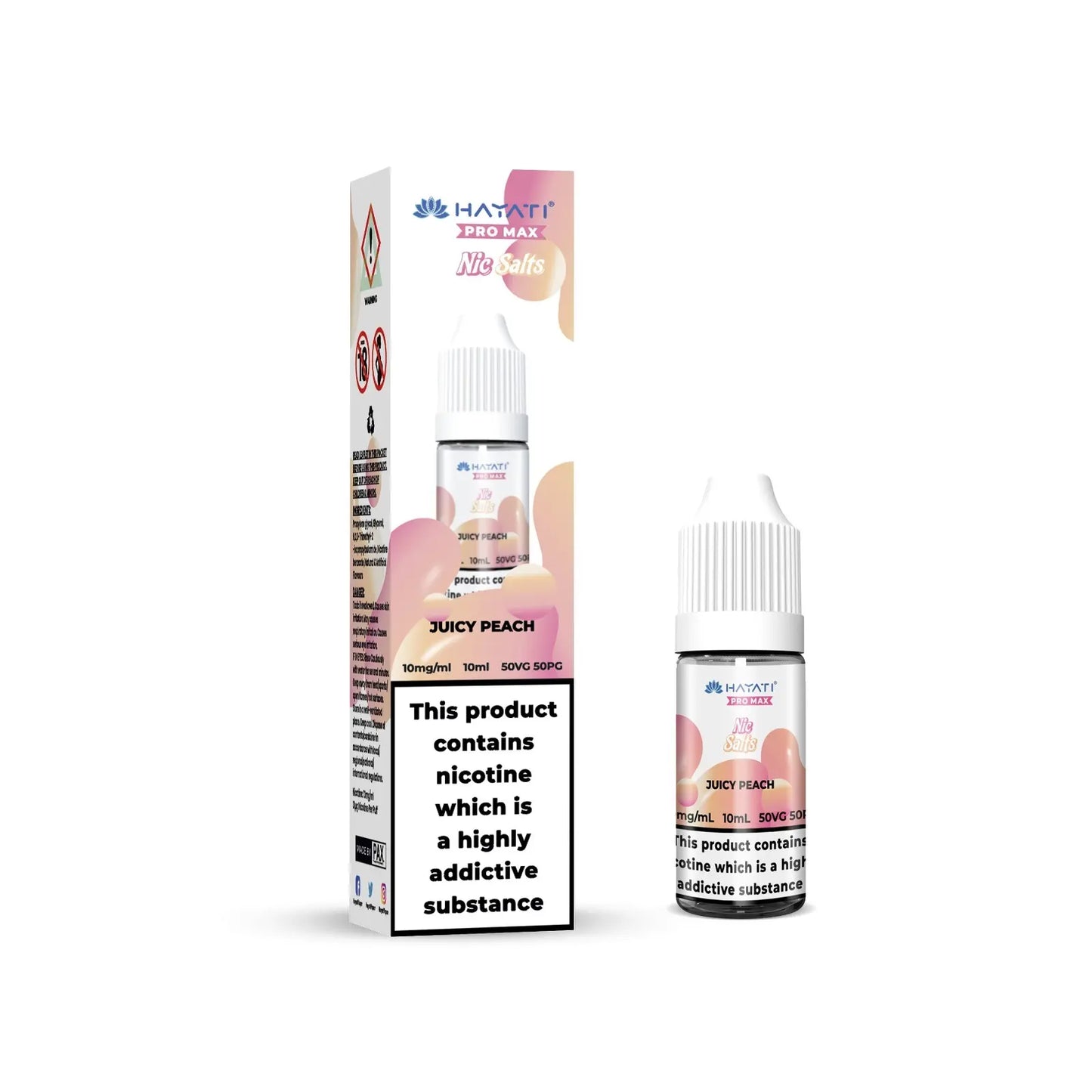 Hayati Pro Max Juicy Peach Nic Salts 10ml | The Ace of Vapez