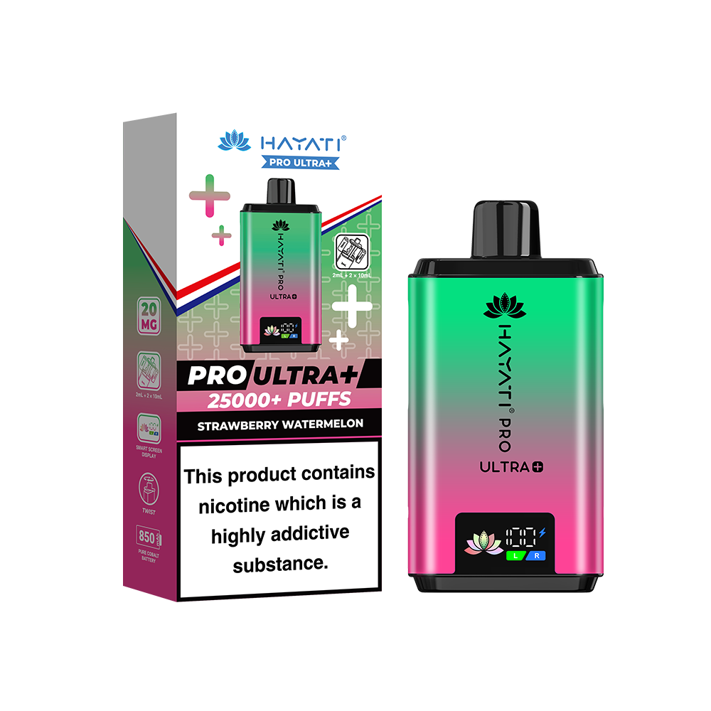 Hayati Pro Ultra Plus 25K Prefilled Vape Kit Strawberry Watermelon | The Ace of Vapez
