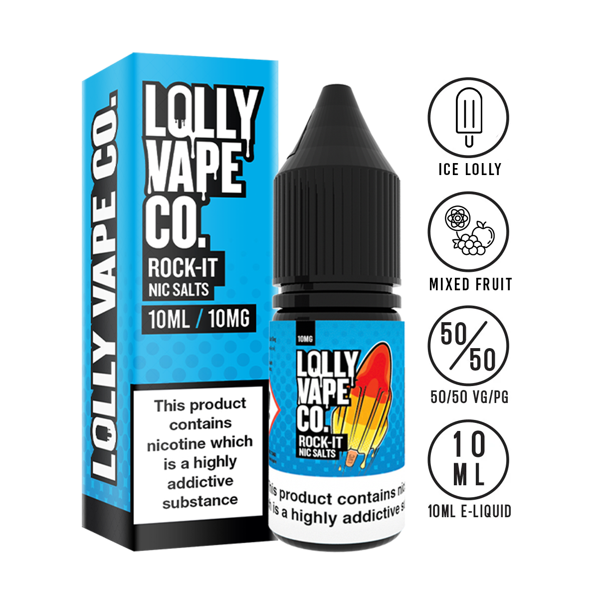 Lolly Vape Co - Rock it 10ml Nic Salts