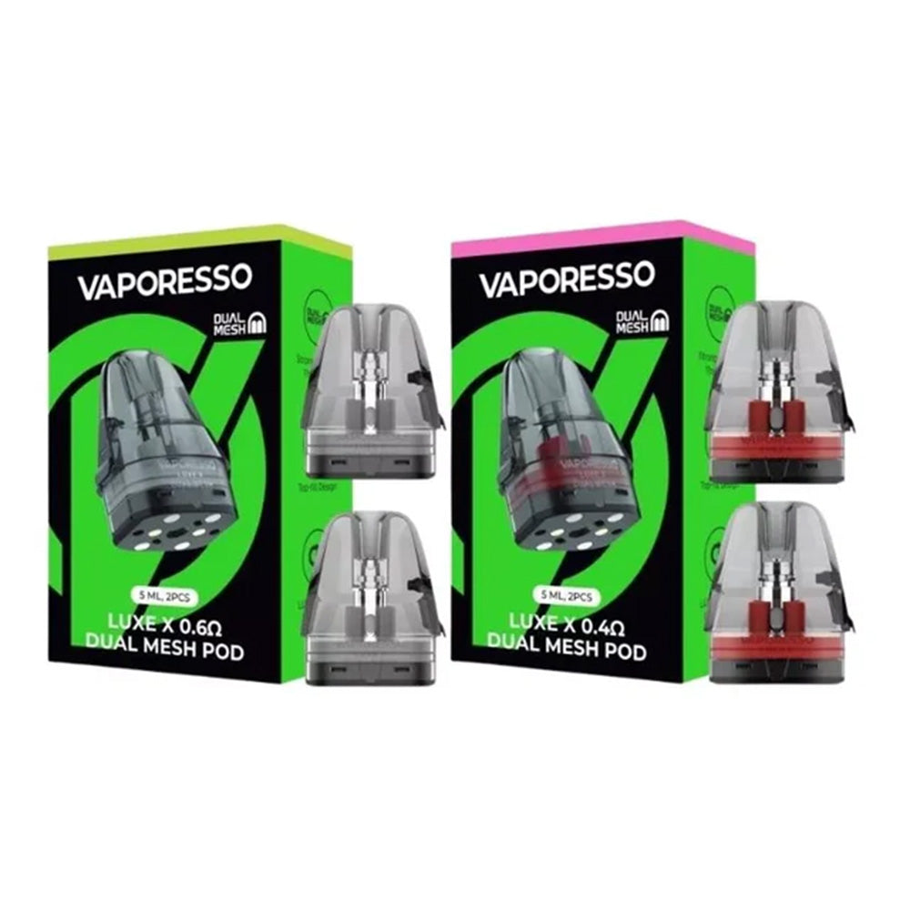 Vaporesso Luxe X Dual Mesh Replacement Pod at The Ace of Vapez The Ace Of Vapez Vaporesso Luxe X Dual Mesh Replacement Pod at The Ace of Vapez The Ace Of Vapez