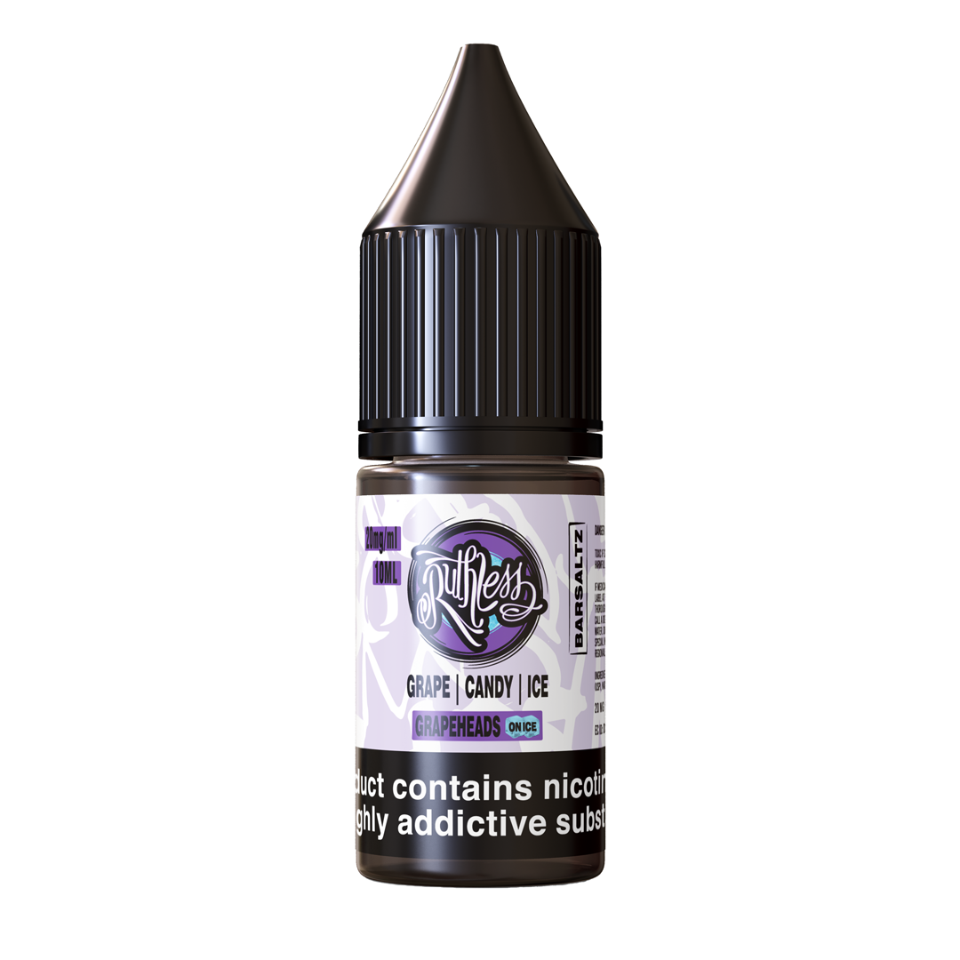 Ruthless Bar Saltz Grape Heads On Ice 10ml | The Ace of Vapez