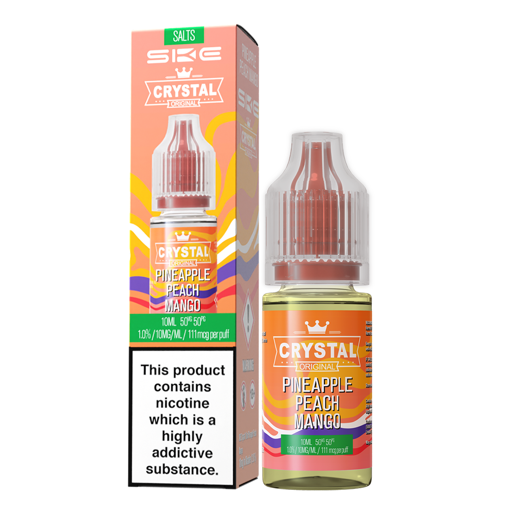 SKE Crystal Bar Salts 10ml V2 Pineapple Peach Mango - The Ace Of Vapez