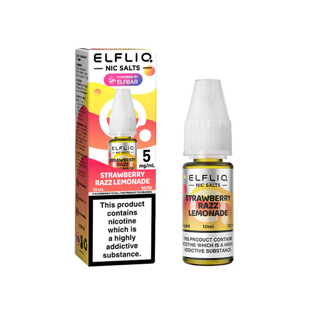 Elf Bar Elfliq - Strawberry Razz Lemonade 10ml Nic Salt