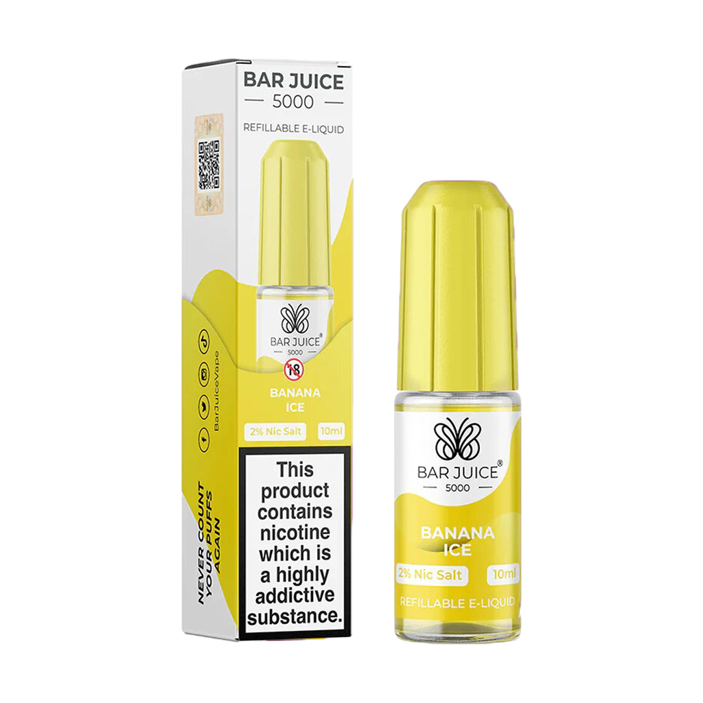 Bar Juice 5000 Salt Banana Ice 10ml - The Ace Of Vapez