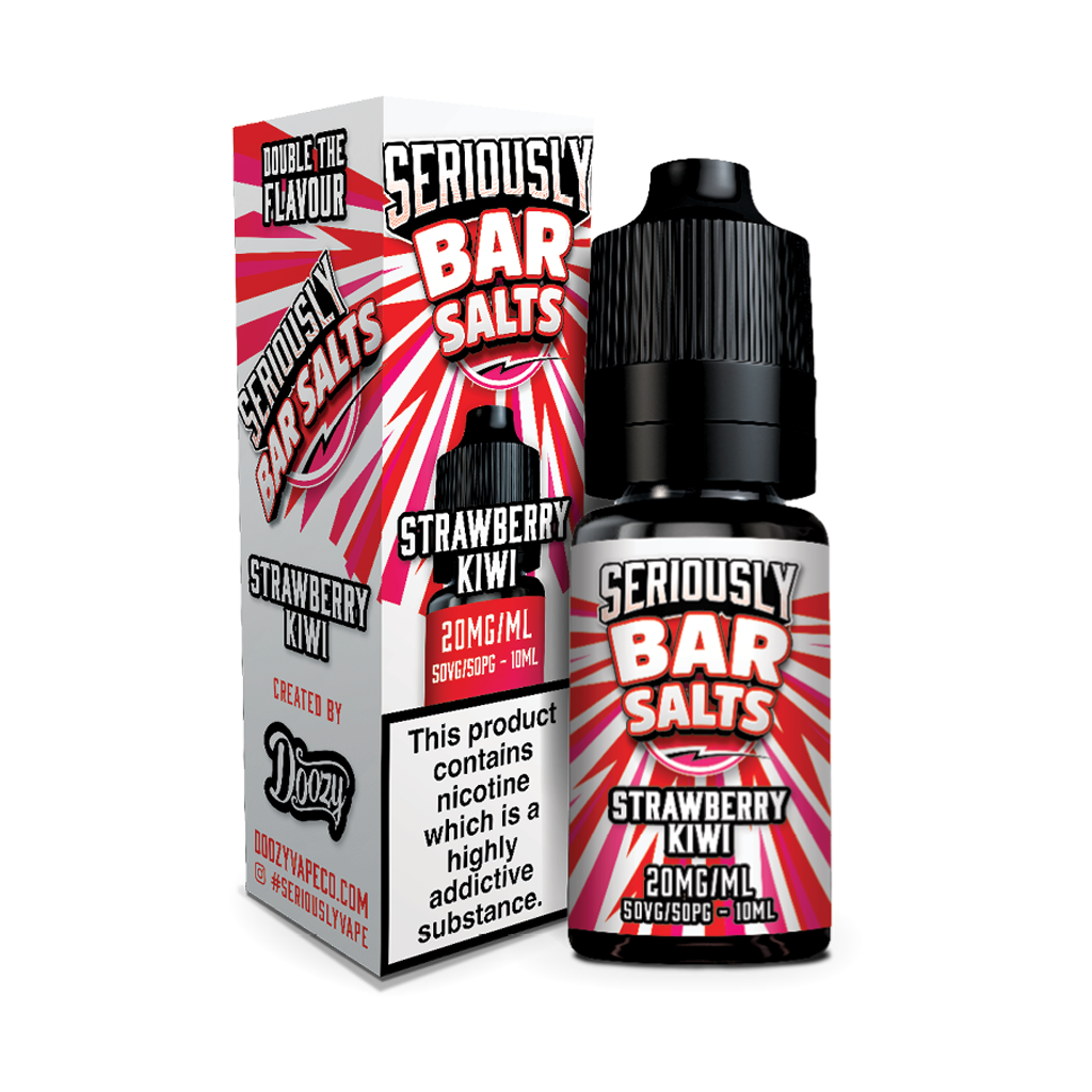 Doozy Seriously Bar Salts Strawberry Kiwi 10ml (Clearance) - The Ace Of Vapez