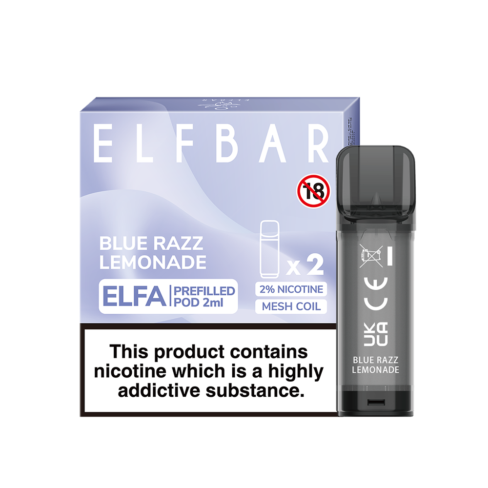 Elf Bar ELFA 2ML Pre-filled Pod 2 Pack - The Ace Of Vapez