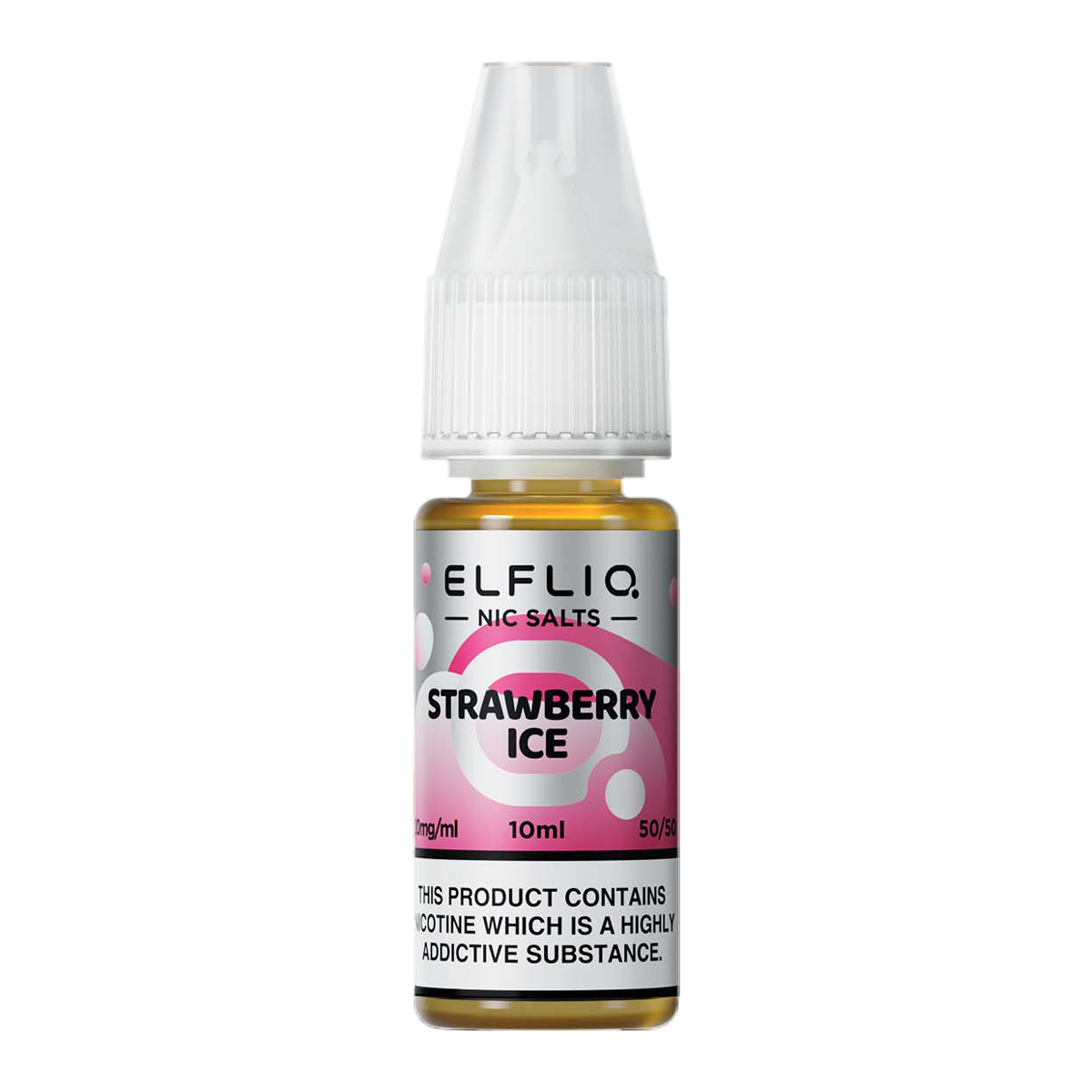 Elf Bar Elfliq - Strawberry Ice 10ml Nic Salts - The Ace Of Vapez