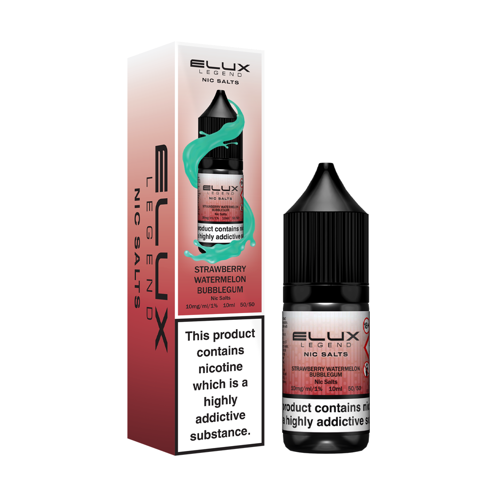Elux Legend Strawberry Watermelon Bubblegum Nic Salts 10ml - The Ace Of Vapez