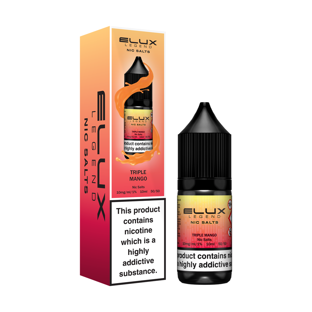 Elux Legend Triple Mango Nic Salts 10ml - The Ace Of Vapez