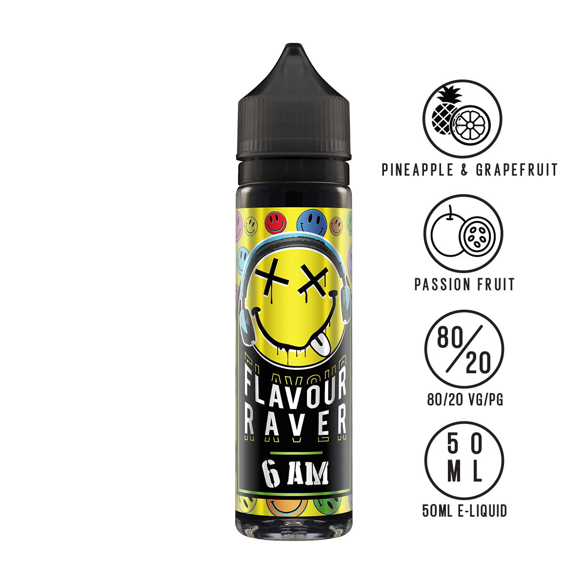 Flavour Raver 6AM 50ML Shortfill - The Ace Of Vapez