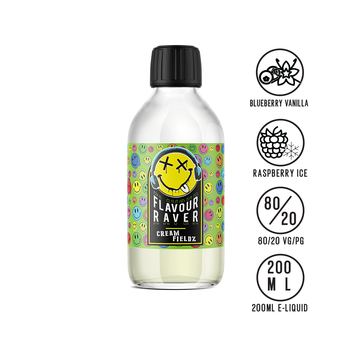 Flavour Raver Cream Fieldz 200ML Shortfill - The Ace Of Vapez