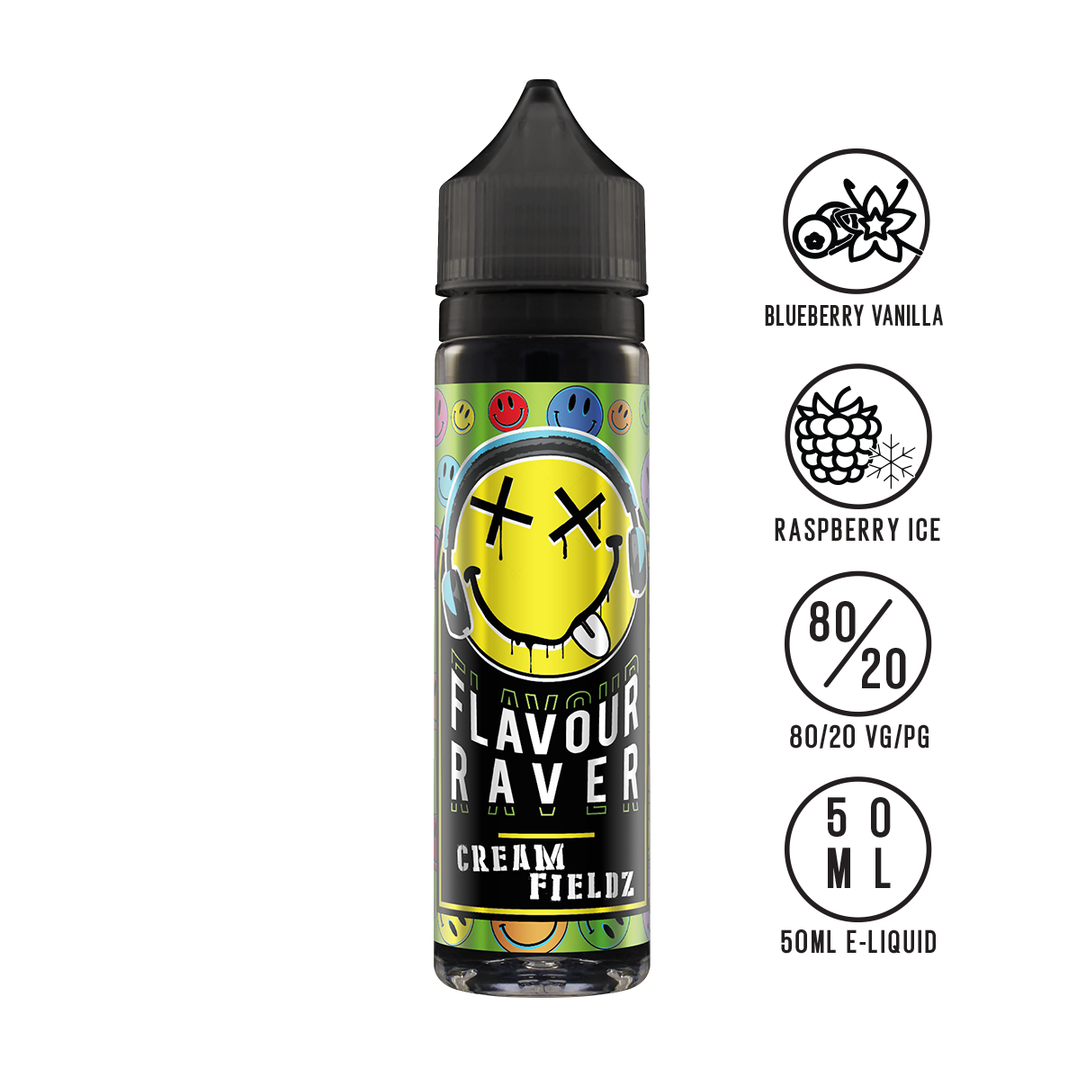 Flavour Raver Cream Fieldz 50ml Shortfill - The Ace Of Vapez