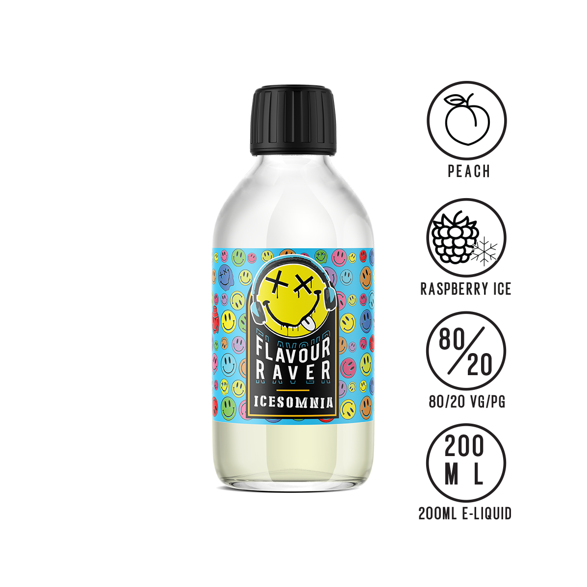 Flavour Raver Icesomnia 200ML Shortfill - The Ace Of Vapez