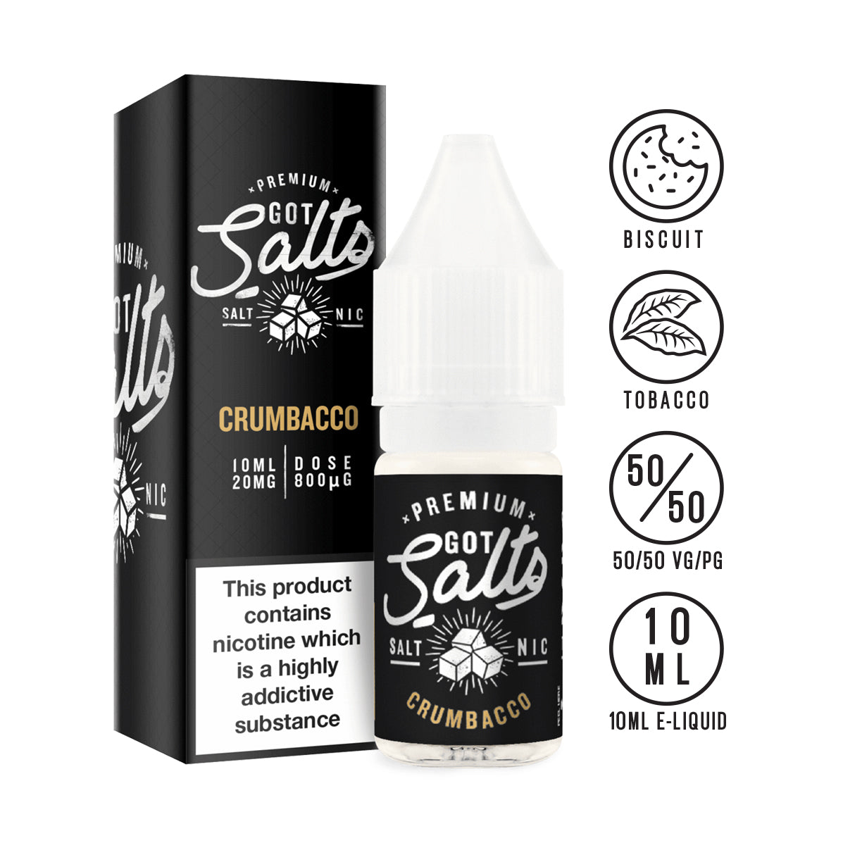 Got Salts - Crumbacco 10ml - The Ace Of Vapez