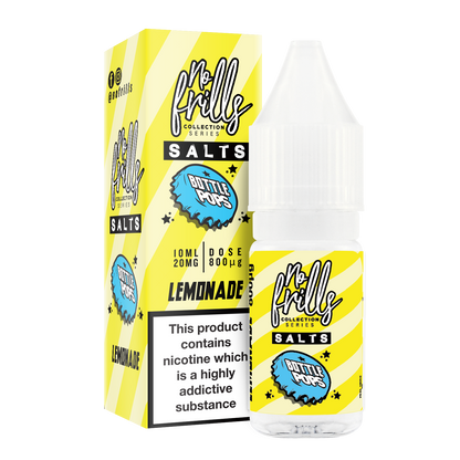 No Frills Salts - Bottle Pops: Lemonade Nic Salt 10ml - The Ace Of Vapez