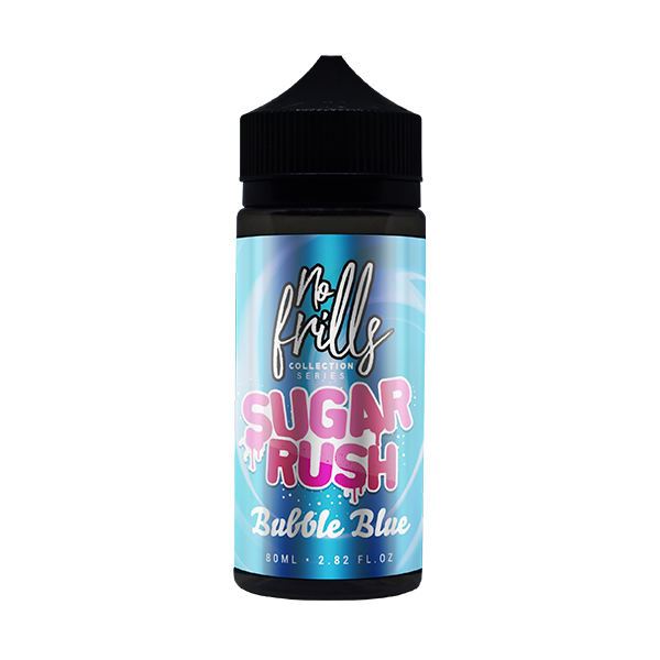 No Frills Collection Series - Sugar Rush Bubble Blue 80ml - The Ace Of Vapez