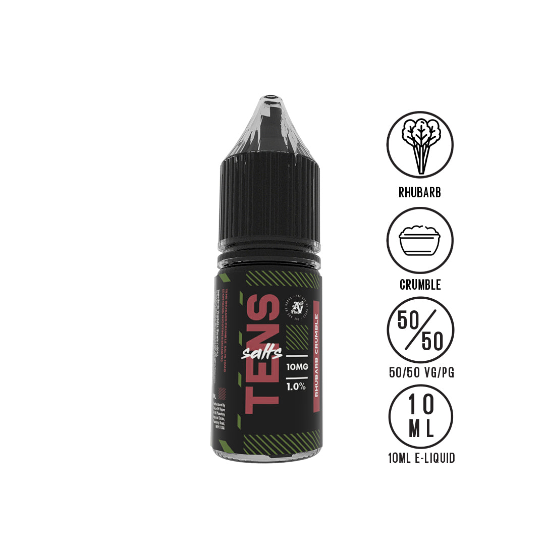 Tens Salts Rhubarb Crumble 10ml - The Ace Of Vapez