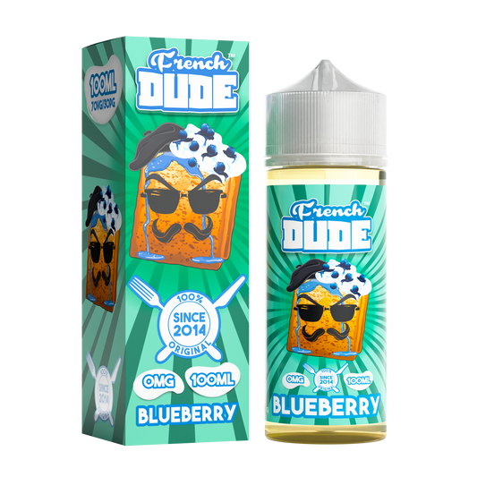 Blueberry French Dude 100ml - The Ace Of Vapez
