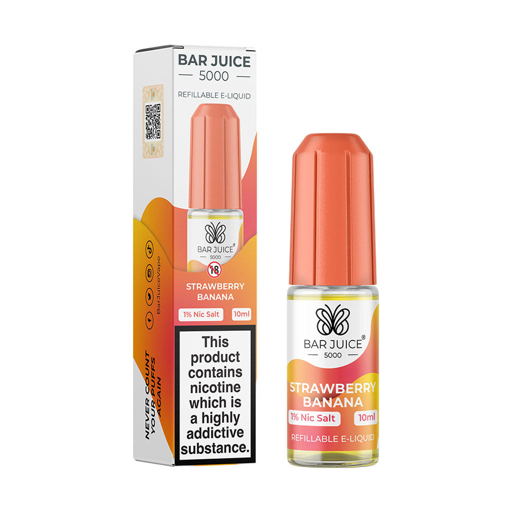 Bar Juice 5000 Salt Strawberry Banana 10ml - The Ace Of Vapez