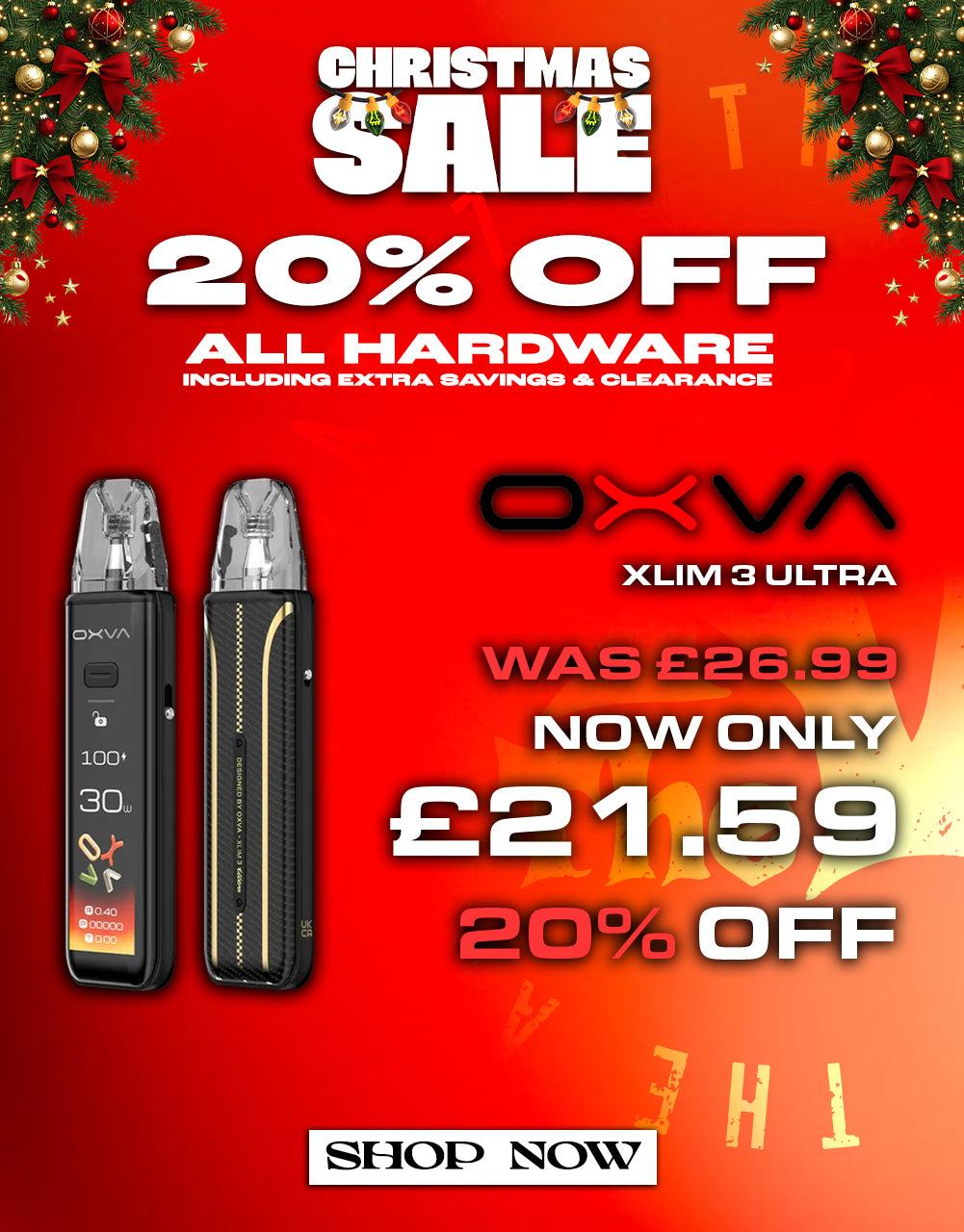 20_off_vape_hardware_-_oxva_xlim_3_ultra_pod_kit_-_the_ace_of_vapez_mobile_banner_-_christmas_sale-The Ace Of Vapez