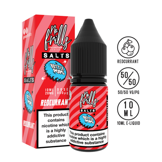 No Frills Salts - Bottle Pops: Redcurrant Nic Salt 10ml