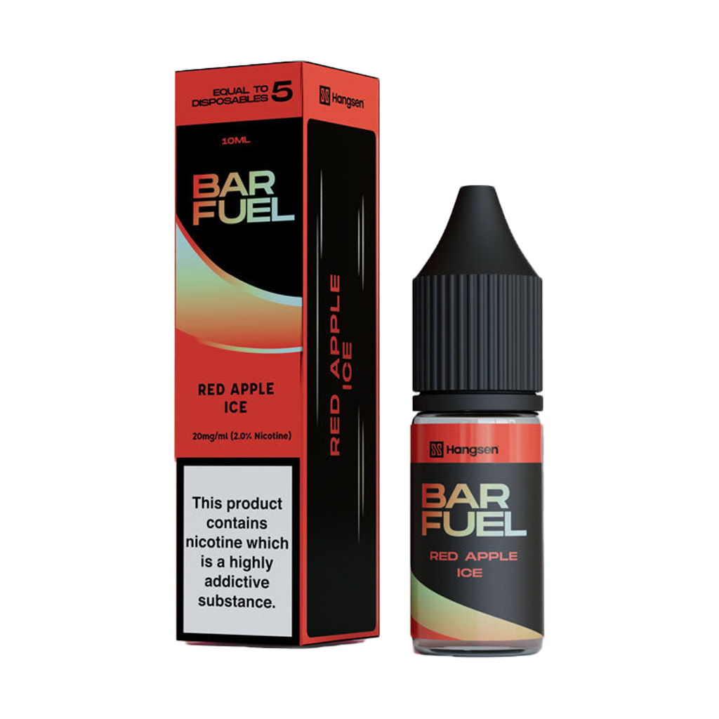 Bar Fuel Red Apple Ice Nic Salts 10ml - The Ace Of Vapez