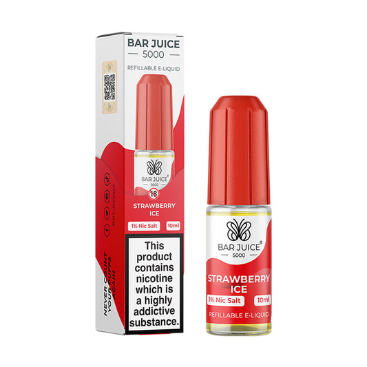 Bar Juice 5000 Salt Strawberry Ice 10ml - The Ace Of Vapez