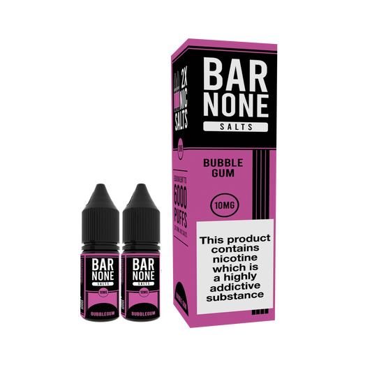 BAR NONE Bubblegum Salts 2x10ml - The Ace Of Vapez