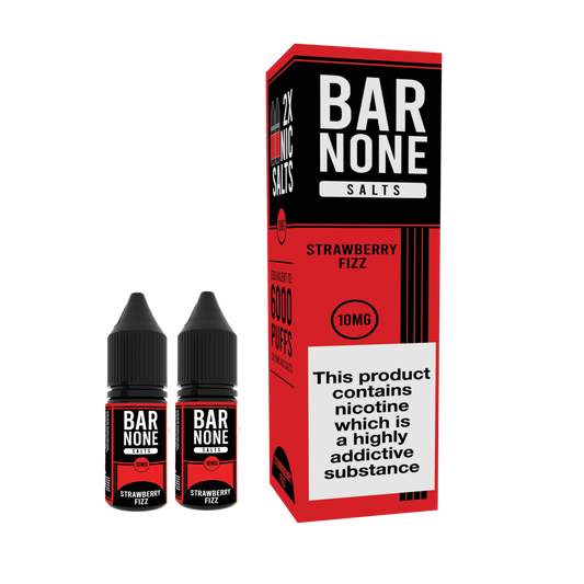 BAR NONE Strawberry Fizz Salts 2x10ml - The Ace Of Vapez