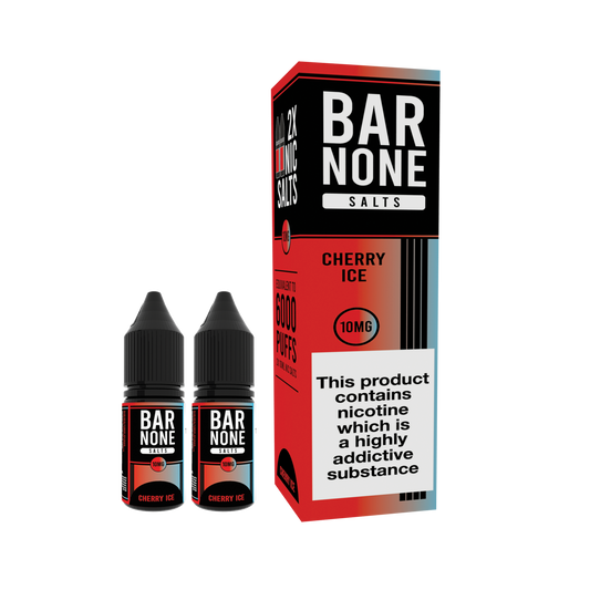 BAR NONE Cherry Ice Salts 2x10ml - The Ace Of Vapez