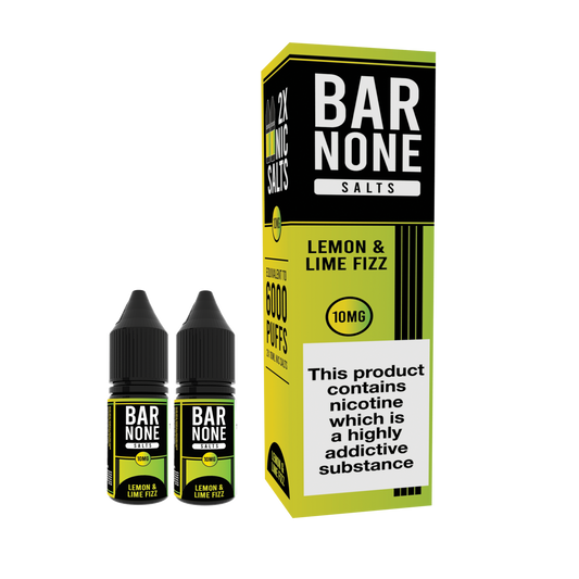 BAR NONE Lemon & Lime Fizz Salts 2x10ml - The Ace Of Vapez