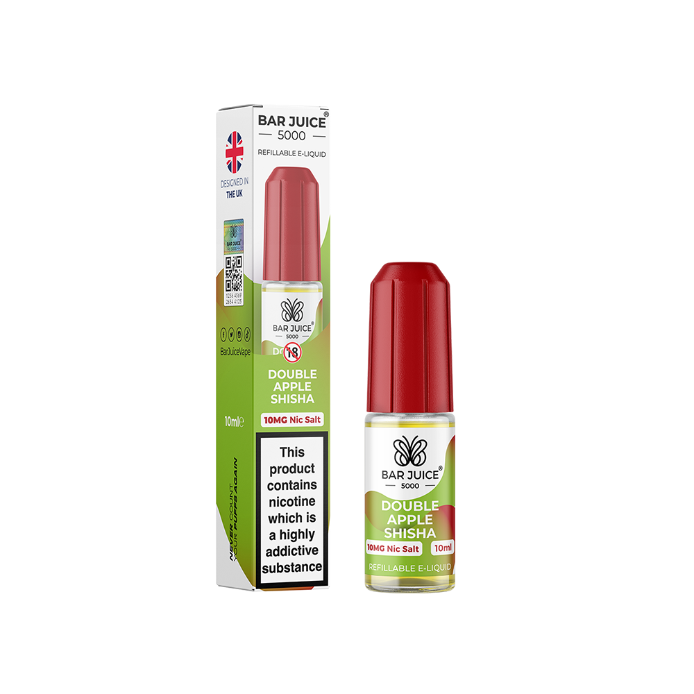 Bar Juice 5000 Double Apple Shisha 10ml Nic Salts | The Ace of Vapez