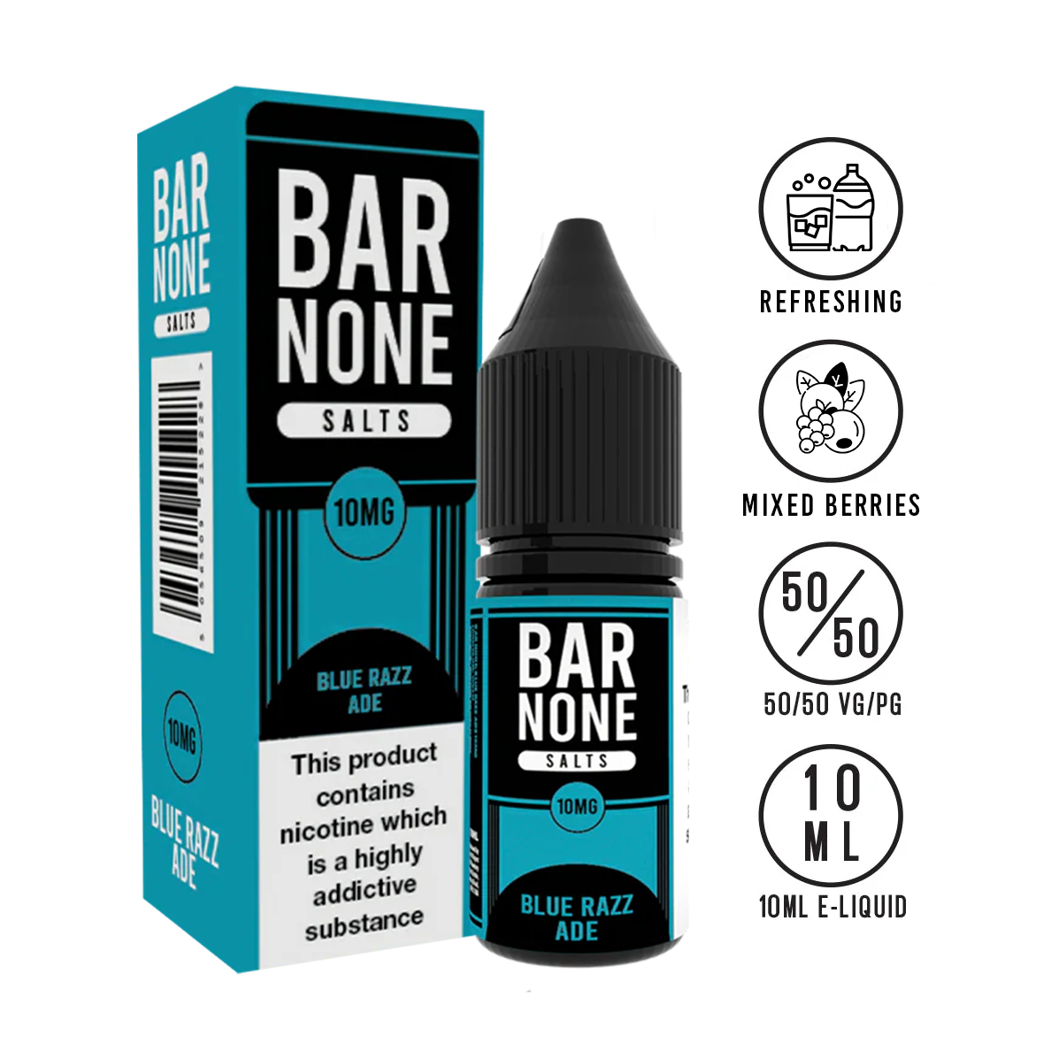 Bar None Salts Blue Razz Ade 10ml | The Ace of Vapez 