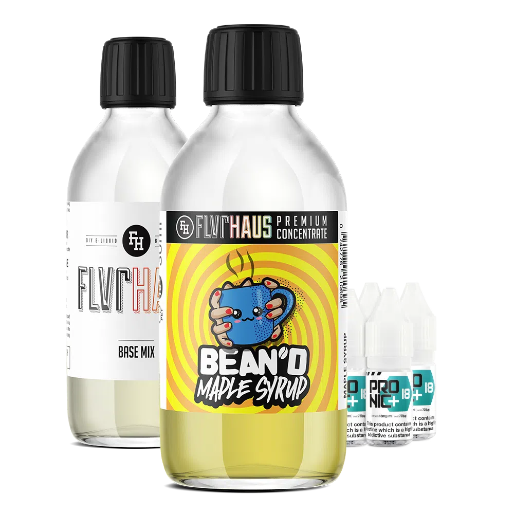 FLVRHAUS E-Liquid Bundle - Bean'd Maple Syrup - 250ml - MADE TO ORDER, SHIPS NEXT DAY - The Ace Of Vapez