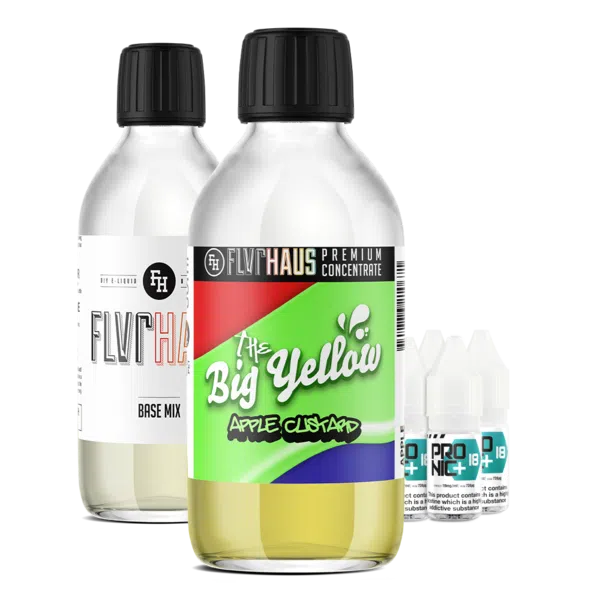 FLVRHAUS Bottle Shot - The Big Yellow Apple - 250ml - The Ace Of Vapez