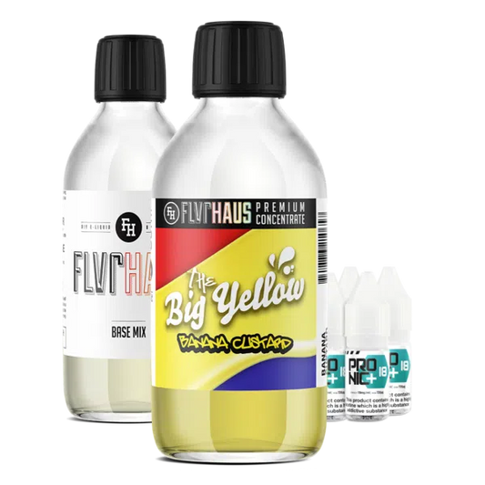 FLVRHAUS Bottle Shot Bundle - The Big Yellow Banana - 250ml - The Ace Of Vapez