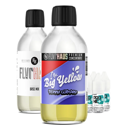 FLVRHAUS E-Liquid Bundle - The Big Yellow Berry - 250ml - The Ace Of Vapez