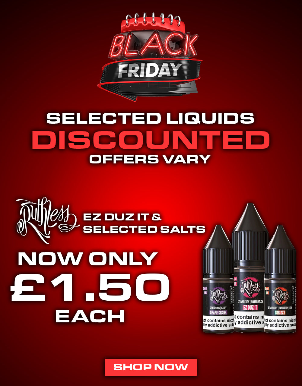 Black_Friday_Deals_-Ruthless_nic_salts_10ml_sale_-_The_Ace_of_Vapes_mobile_banner-The Ace Of Vapez